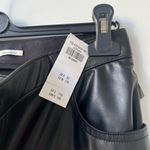 Abercrombie & Fitch NWT Vegan Leather 90s Straight Pant - Black - Size 30/10s Photo 8