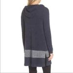 Barefoot Dreams Coastal Hooded Sweater Hoodie Stripe Pockets Cozy Chic Photo 1