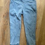 Lululemon Wunder Under Crop 23" Ribbed leggings in Washed Moon Blue. Size 4. Photo 2