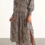 Apiece Apart La Ventura Maxi Dress in Black and White Tiny Flowers Photo 0