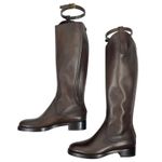 Gucci  Victoria Equestrian Leather Tall Riding Boots Dark Brown Size 37 Photo 9