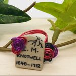 Handmade Halloween Tombstone Ring Size 7 Gray Photo 2