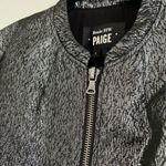 Paige x Rosie Huntington-Whitel Metallic Boxy Cropped Bomber Jacket Silv… Photo 78