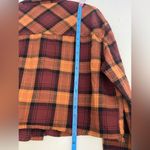 RSQ  Burgundy and Mustard Plaid Jacket Photo 5