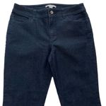 Chico's Chico’s Dark Wash Rhinestone Back Pockets Straight Leg Denim Jeans Size 6 Short Photo 3