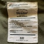 H&M Divided Sage Army Green Full Zip Canvas Utility Jacket Size Small Photo 7