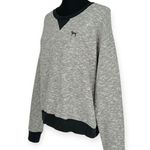 Victoria's Secret PINK | Large | Marled Grey Longsleeve Boxy Crewneck Sweatshirt Photo 2