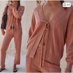 Free People Solar Sweater Set Sz Large Aged Terracotta Photo 10