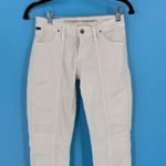 Citizens of Humanity Womens Low Rise Moto Utility Skinny Jeans Off White Size 25 Photo 10