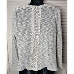 Style & Co . Beige Crochet‎ Open Cardigan Long Sleeve Size Medium Ruffle Photo 3