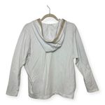 Pure Jill White Ivory Embroidered Hooded Tunic Boho Coastal Relaxed Fit S Photo 2