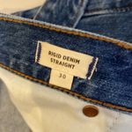 Madewell Rigid Denim Straight Mini Skirt in Haydel Wash: Tie-Waist EUC Sz 30 Photo 5