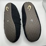 Olukai Nohea Heu Women's Black Faux Fur Moccasin Slippers Comfort Size 6 Photo 3