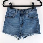 Wild Fable  Womens Highest Rise Mom Shorts Denim Cut Off Distressed Stretch 4 Photo 0