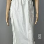 Vassarette Vintage  Satin Half Slip Size Small TT Ivory Off White Walking Slit Photo 1