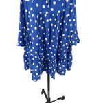 Tularosa  Hattie Dress‎ Blue Polka Dot Off the Shoulder Mini Size Small Photo 5
