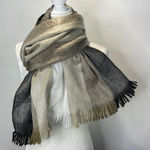 Source Unknown Boho Oversized Scarf color block soft Photo 0