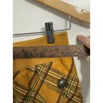Anthropologie  Womens Mini Skirt XS Yellow Plaid Pull‎ On Clueless Academia Photo 4
