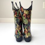 Nomad  Women's Yippy Western Rain Boot Size 7 Waterproof Floral Paisley Pull‎ On Photo 2