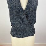 Theory  Speckled V Neck Blouse Photo 3