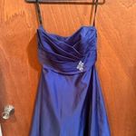 Alfred Angelo  Blue Satin Cocktail dress size 8 Photo 0