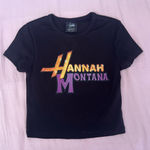 Bershka  Hannah Montana Black Baby Tee Photo 0