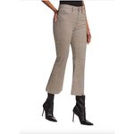 frame denim Frame Le Crop Flare Houndstooth Stretch Jeans Photo 1