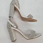 David's Bridal David'd Bridal Britt Glitter Wedding Block Shoes Size 6- 4 in heel New Photo 12