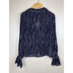 Paige  Bennett Women’s Black Sheer Zebra Print Top, Size XS Photo 5