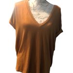 Mod Ref  Size large rust color Road curve V-neck blouse Photo 12