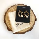 J.Crew NWT  Roma Pearl Gold Ring Earrings Stud Photo 8