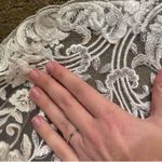 Made with Love Riley Plunge Neck Sleeveless Sheath Wedding Gown White Size 8 Photo 9