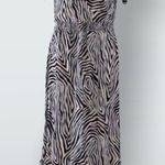 Michael Kors Maxi Dress Animal Print Tiered Cold Shoulder Size XL NWT $120.00 Photo 7