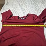 Dainty Jewells Size XXXL Burgundy 3/4 Sleeve Round Neck Modest Midi Dress Church Red Photo 8