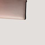 Michael Kors  Pebbled Leather Zip Clutch Makeup Travel XL Wristlet Pale Pink Fair Photo 5