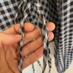 Ganni  Gingham Wrap Top Womens Size 36 Small 4 Long Sleeve Blouse Photo 5