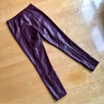 Sofia Vergara Rosa Jeggings, Zip Ankle, Burgundy, Vegan Faux Leather, Size 2 Red Photo 15