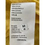 Anthropologie  Ingrid Eyelet Tiered Scalloped Lace Yellow Tank Top Small Boho Photo 11