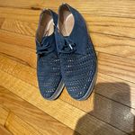 Hispanitas Laken Leather Breatheable Laser cutouts Coastal Cottage Western tie Perforated Wedges Derby Oxfords Tomboy Masc Espadrille Photo 1