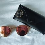 Ray-Ban Pink Reflective Round Sunglasses Photo 0