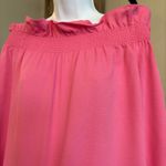 Tuckernuck Pink Off the Shoulder Marguerite Blouse Ruffle Collar Women's Sz XS Photo 4