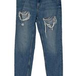 ALLSAINTS  April Jeans Cropped Ripped Straight Leg Medium Wash Distressed Size 29 Photo 0