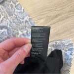 Free People  Snakeskin Print Zipper Buckle Midnight Magic Mini Skirt Size 0 Photo 3