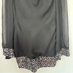 Light In The Box Elegant Black Long Sleeve Dress with Patterned Hem Photo 2