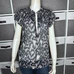 Caballero Collection Lara Top in Inky Ikat Size Small Black Photo 14