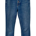 Mother Pixie Dazzler Jean in BEginner's Luck Women 24 Blue Button Fly Cropped Photo 0