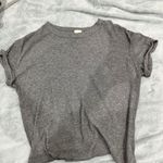 Brandy Melville / John Galt textured ribbed grey shorts sleeve top Photo 2