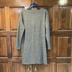 Lou & grey  Houndstooth Dress Cardigan in Gray & Tan Twill Knit Size Medium Photo 2