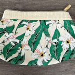 Estée Lauder  Tropical Rattan Bamboo Makeup Bag Floral Hibiscus Flower Green Photo 1