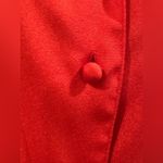 Dana AshleyVintage Red Button Down Collard Shorts Sleeves.Pleated Blouse Sz 10. Photo 4